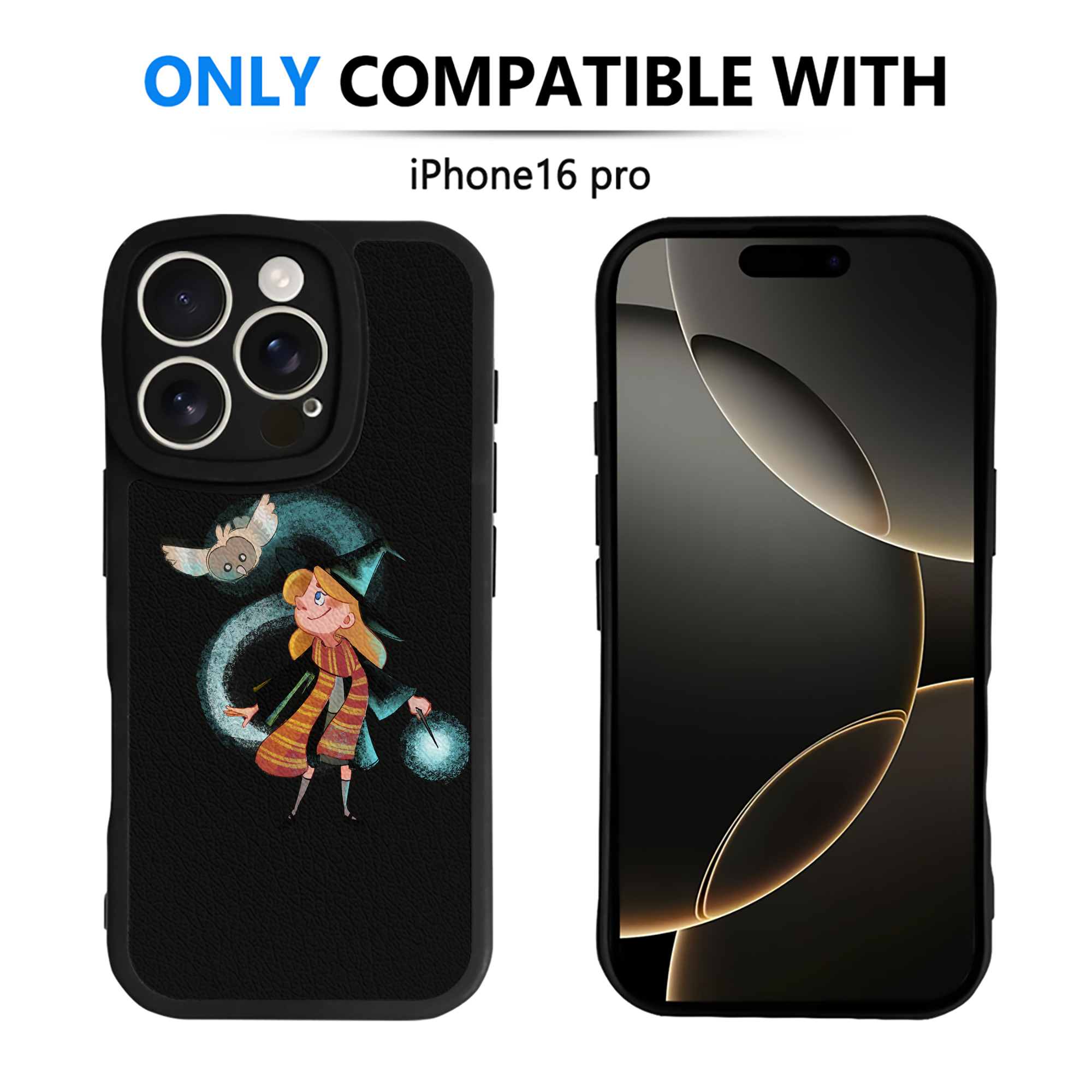 （画像用） Harry Potter ハリー・ポッターシリーズ 【iPhone 16シリーズ対応】シリコンスマホケース（レザー調） 材質：シリコン